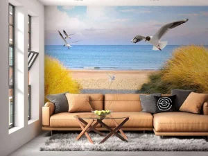 Clearance Meeuwen langs de Baltische kust fotobehang Dieren