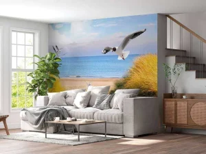 Clearance Meeuwen langs de Baltische kust fotobehang Dieren