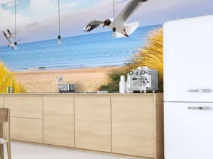Clearance Meeuwen langs de Baltische kust fotobehang Dieren