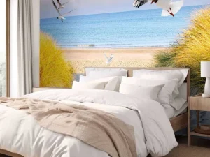 Clearance Meeuwen langs de Baltische kust fotobehang Dieren