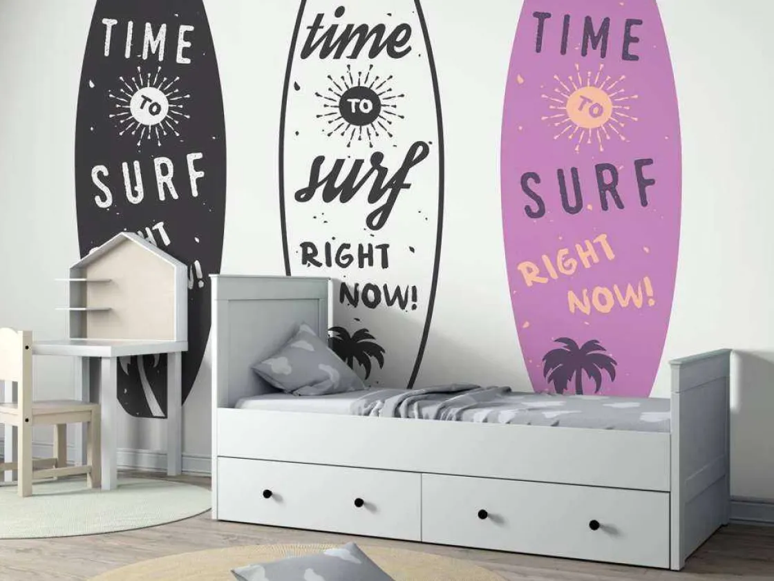 meiden_surfboards_ontwerp_1.webp New Meiden surfboards ontwerp fotobehang Tienerkamer | Kinderkamer