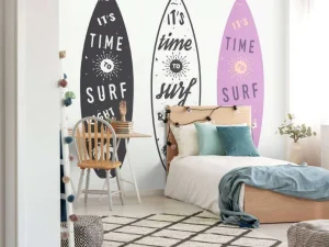 New Meiden surfboards ontwerp fotobehang Tienerkamer | Kinderkamer