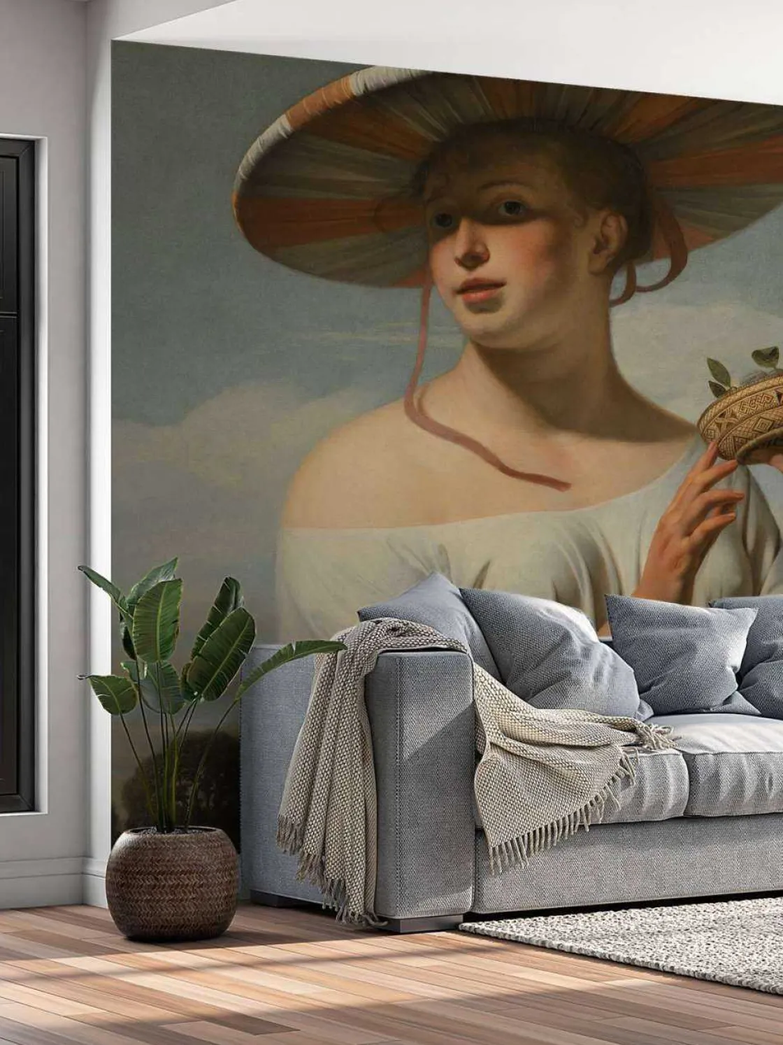 meisje_met_een_brede_hoed_10.webp Online Meisje met een brede hoed fotobehang Kunst & Design