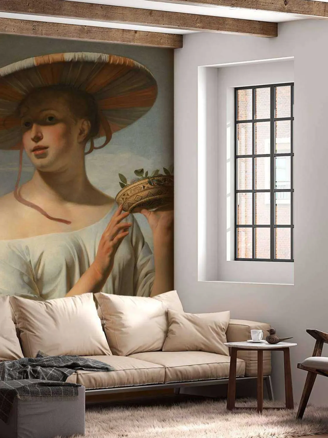 meisje_met_een_brede_hoed_2.webp Online Meisje met een brede hoed fotobehang Kunst & Design