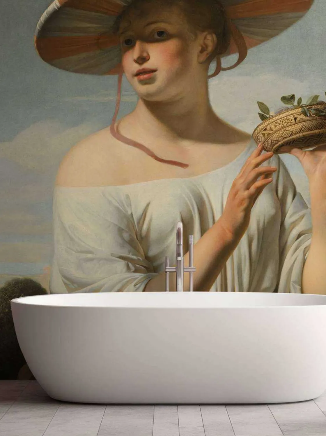 meisje_met_een_brede_hoed_7.webp Online Meisje met een brede hoed fotobehang Kunst & Design