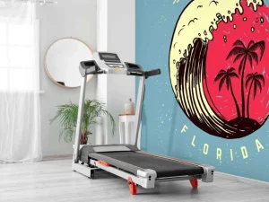 Online Miami logo met een lichtblauwe achtergrond fotobehang Tienerkamer | Hobbykamer