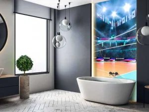 Sale Modern volleybalveld fotobehang Tienerkamer | Sport