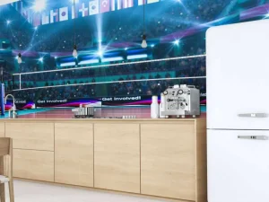 New Modern volleybalveld op de lengte fotobehang Tienerkamer | Sport