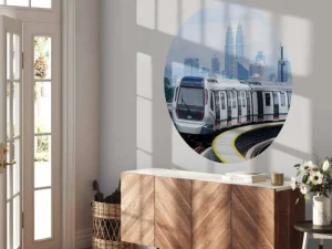 Discount Moderne trein in Maleisië fotobehang Architectuur