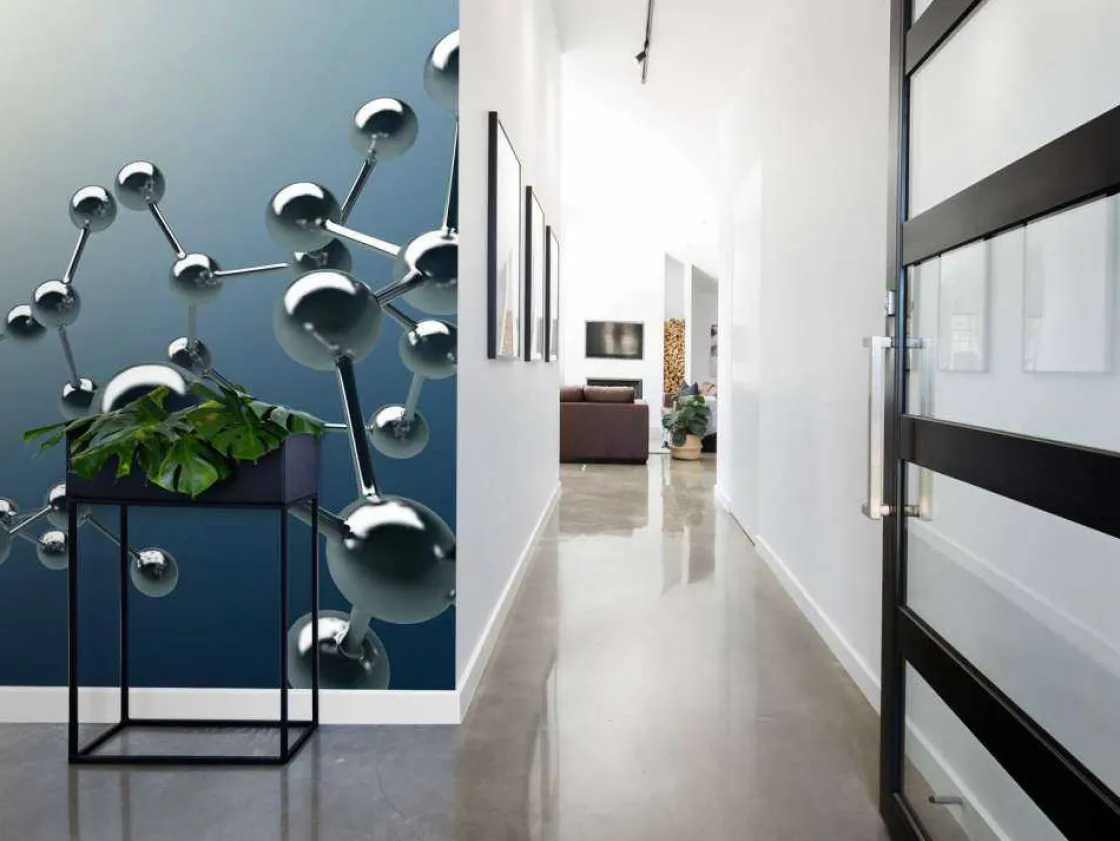 molecuul_kunstwerk_fotobe_4.webp Clearance Molecuul kunstwerk fotobehang Kunst & Design | Architectuur