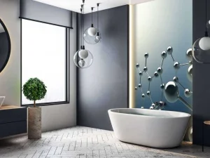 Clearance Molecuul kunstwerk fotobehang Kunst & Design | Architectuur