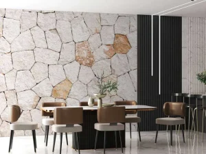Outlet Muur van keien fotobehang Hobbykamer | Gang