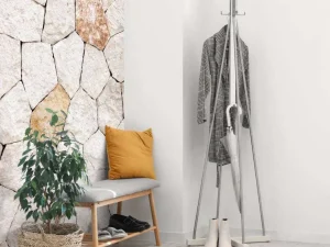Outlet Muur van keien fotobehang Hobbykamer | Gang