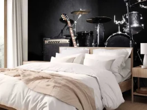 Fashion Muziekinstrumenten van een band fotobehang Tienerkamer
