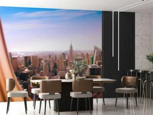 Best New York vanuit vliegtuig fotobehang Architectuur