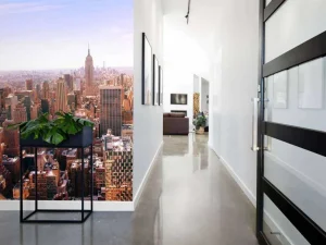 Best New York vanuit vliegtuig fotobehang Architectuur