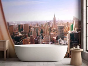 Best New York vanuit vliegtuig fotobehang Architectuur