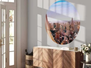 Best New York vanuit vliegtuig fotobehang Architectuur