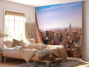 Best New York vanuit vliegtuig fotobehang Architectuur