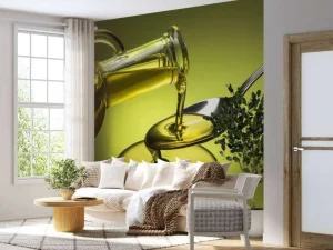 Clearance Olie gegoten op een lepel fotobehang Keuken