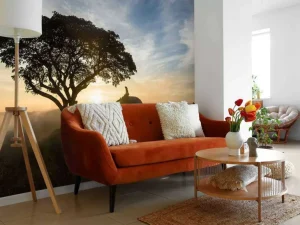 Outlet Olifant in Thailand fotobehang Bloemen