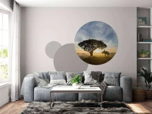 Outlet Olifant in Thailand fotobehang Bloemen
