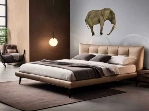 Best Olifant op een witte bal fotobehang Dieren | 3d