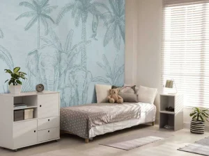 Outlet Olifanten blauw Kinderkamer | Dieren