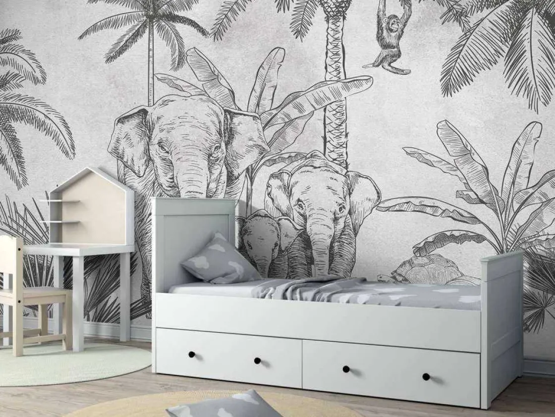 olifanten_grijs_4.webp Outlet Olifanten grijs Kinderkamer | Dieren
