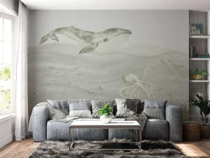 New Onderwater wereld in groen Kinderkamer | Dieren