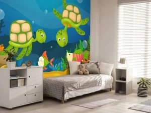 Clearance Onderwaterleven ontwerp voor kinderen fotobehang Kinderkamer