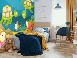Clearance Onderwaterleven ontwerp voor kinderen fotobehang Kinderkamer