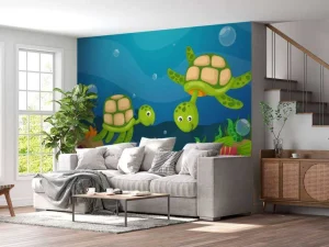 Clearance Onderwaterleven ontwerp voor kinderen fotobehang Kinderkamer