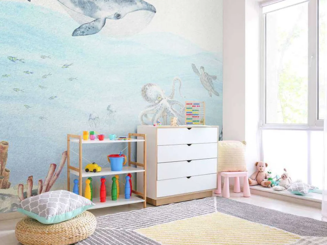 onderwaterwereld_met_een__6.webp Outlet Onderwaterwereld met een walvis Kinderkamer | Dieren