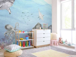 Hot Onderwaterwereld met haaien Kinderkamer | Dieren