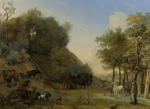 Hot Orpheus en de dieren fotobehang Kunst & Design | Dieren