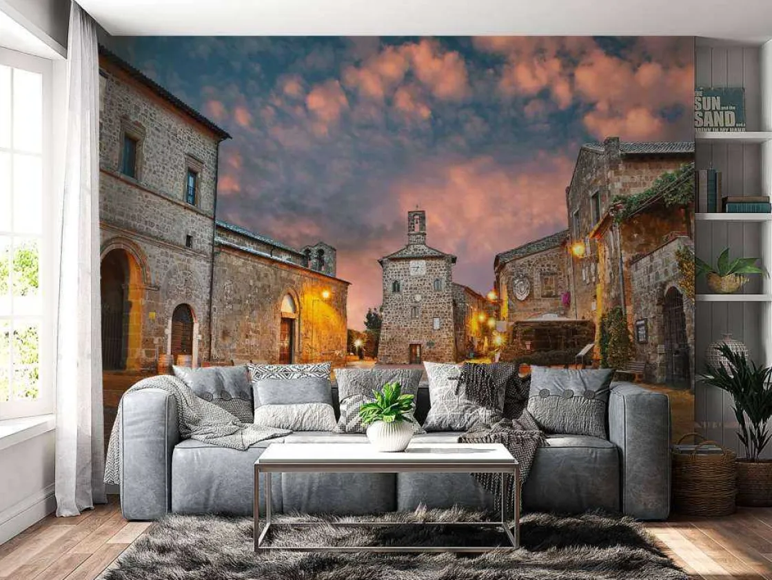 oud_gezellig_italiaans_do_2.webp Discount Oud gezellig Italiaans dorpje genaamd Sovana fotobehang Architectuur
