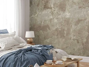 New Oude betonnen muur fotobehang Gang | Oppervlakten