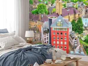 Outlet Oude gedeelte van Maastricht fotobehang Architectuur