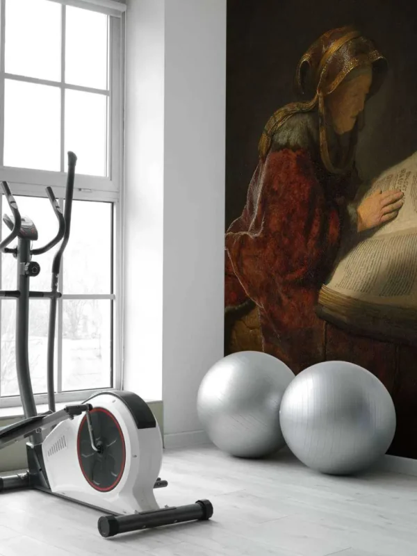 Discount Oude lezende vrouw fotobehang Kunst & Design