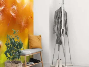 Best Paardebloemen onder rood licht fotobehang Bloemen