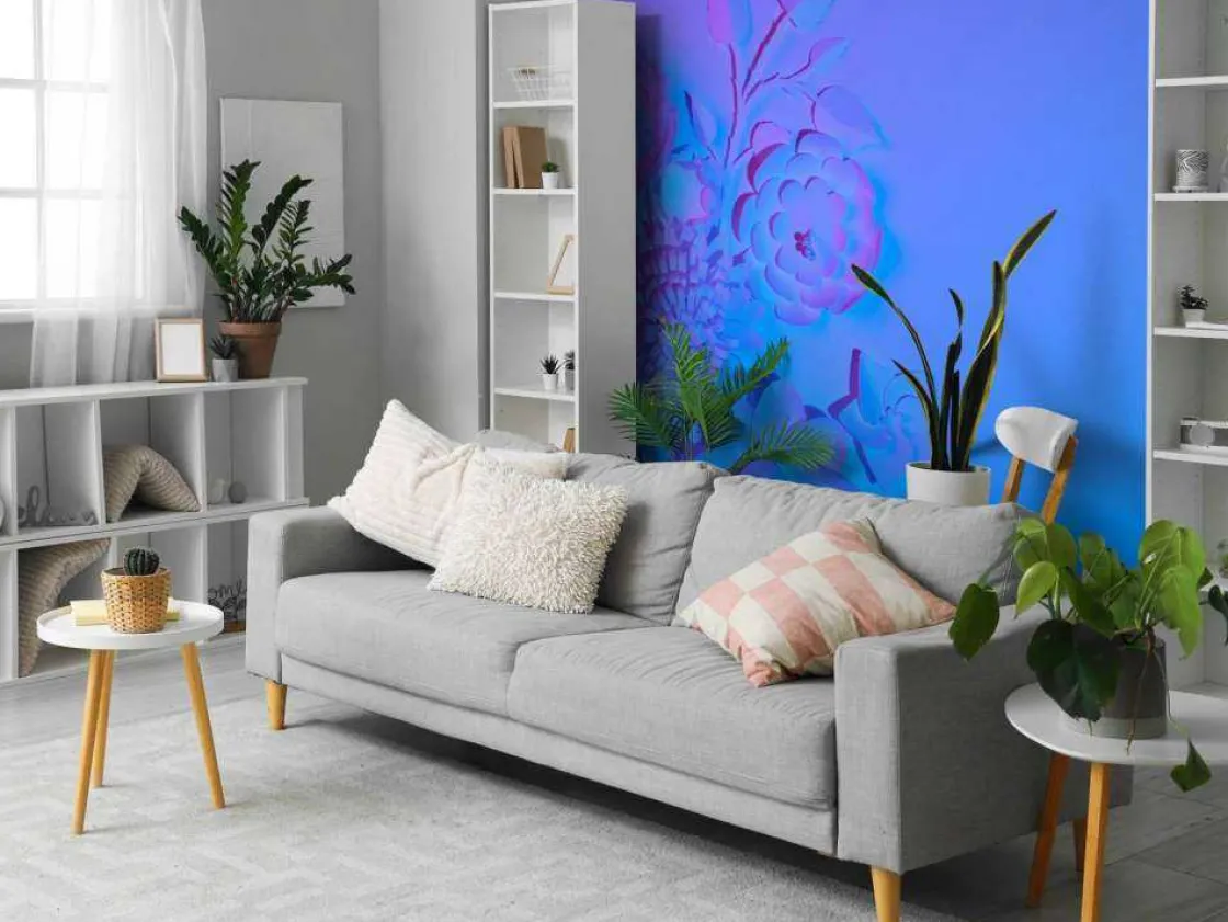 paars_modern_kunstwerk_fo_2.webp Online Paars modern kunstwerk fotobehang Tienerkamer | Bloemen