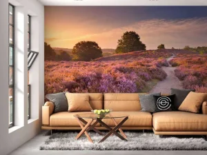 New Pad met veel bloemen fotobehang Bloemen