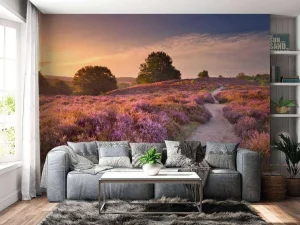 New Pad met veel bloemen fotobehang Bloemen