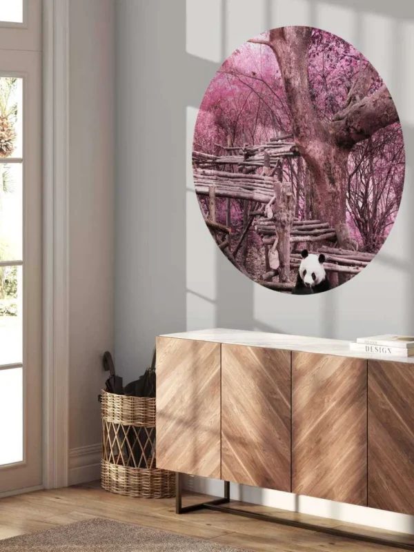 Outlet Panda eet bamboe fotobehang Dieren