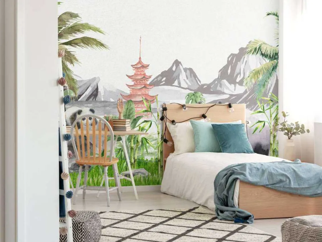 pandas_in_bamboo_jungle_2.webp Sale Panda's in bamboo jungle Kinderkamer