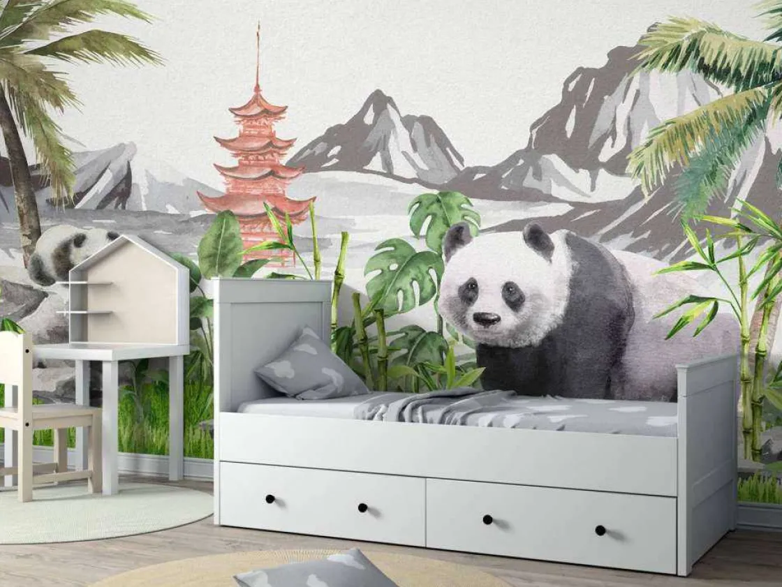 pandas_in_bamboo_jungle_5.webp Sale Panda's in bamboo jungle Kinderkamer