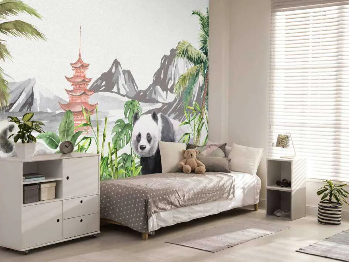 pandas_in_bamboo_jungle_6.webp Sale Panda's in bamboo jungle Kinderkamer
