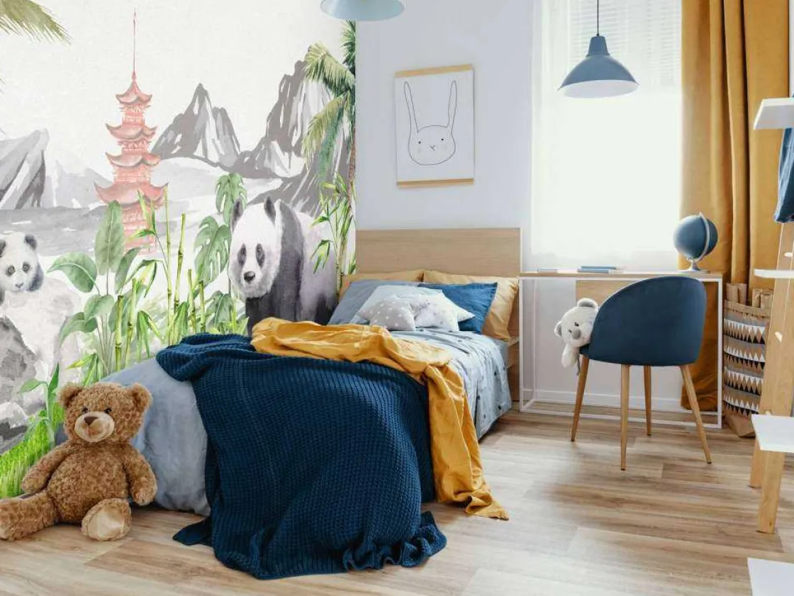 pandas_in_bamboo_jungle_7.webp Sale Panda's in bamboo jungle Kinderkamer