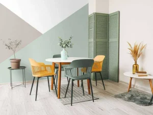 Outlet Pastelkleurige driehoeken Kinderkamer
